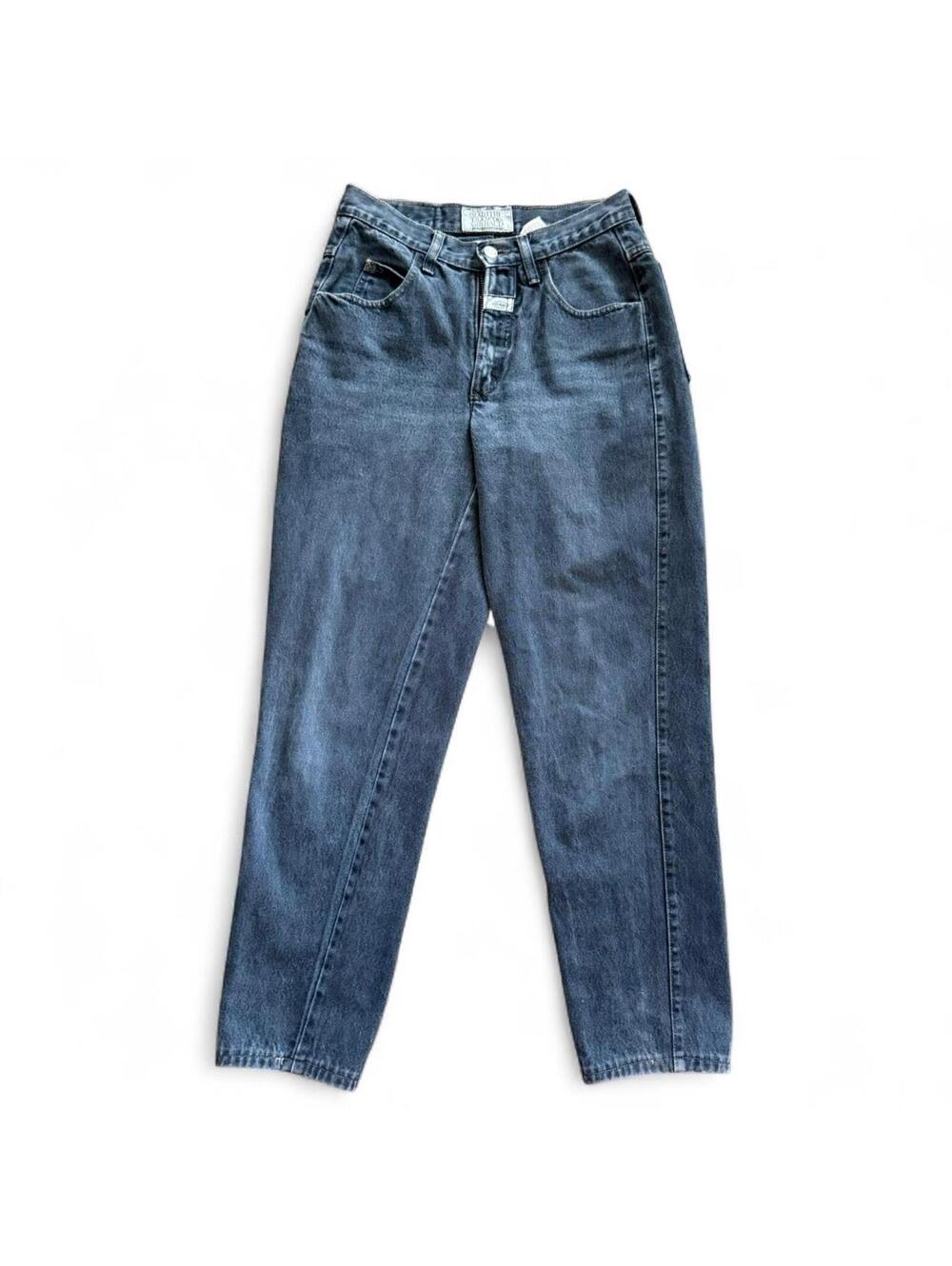 Vintage Marithé + François Girbaud Grey Stone Washed Denim 90s jeans size 7/8